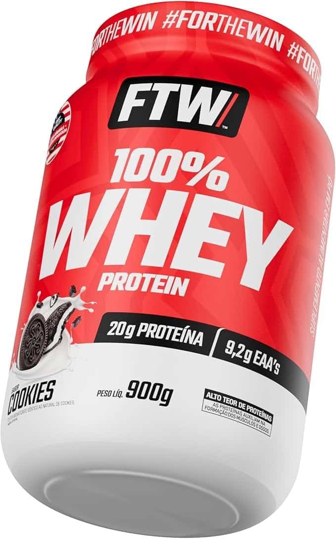 FTW-100-Whey-Protein-com-Proteina-Concentrada-WPC-Suplemento-Alimentar-Pos-Treino-em-Po-com-Fonte-de-Proteina-do-Soro-do-Leite-Alto-Valor-Biologico-Sem-Gluten-–-Pote-900g-Sabor-Cookies.jpg FTW 100% Whey Protein com Proteína Concentrada WPC, Suplemento Alimentar Pós-Treino em Pó com Fonte de Proteína do Soro do Leite, Alto Valor Biológico, Sem Glúten – Pote 900g (Sabor Cookies) - Imagem 1