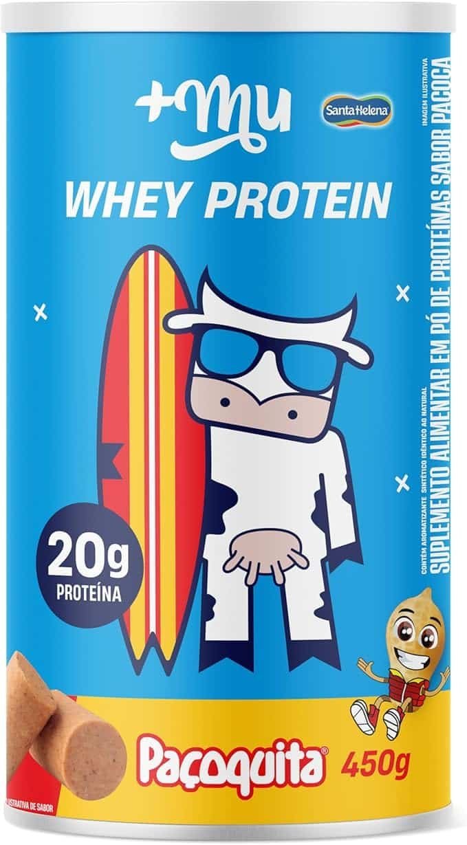 Mu-Whey-Concentrado-Sabor-Pacoquita-20g-Proteina-Pote-450g.jpg '+Mu Whey Concentrado Sabor Paçoquita 20g Proteína - Pote 450g - Imagem 1