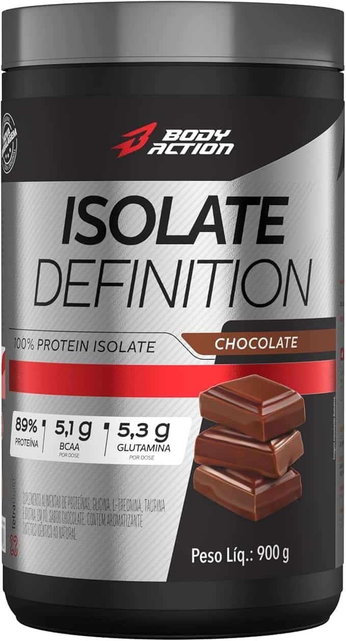 Whey-Protein-Isolado-Isolate-Definition-900g-Sabor-Chocolate-Bodyaction-1.jpg Whey Protein Isolado Isolate Definition 900g Sabor Chocolate Bodyaction - Imagem 1